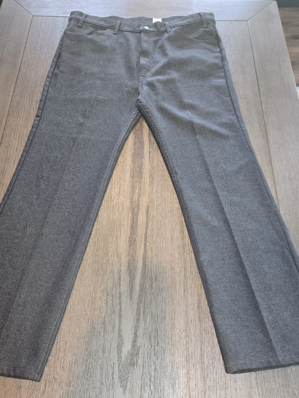 Vintage 70s Style Levi's Panatela Polyester Flare Pants Action Slacks Men 42x32
